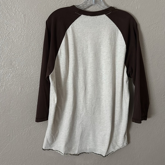 Men’s Abercrombie & Fitch Muscle Vintage Tee, XXL, Oatmeal/Brown - Picture 5 of 5